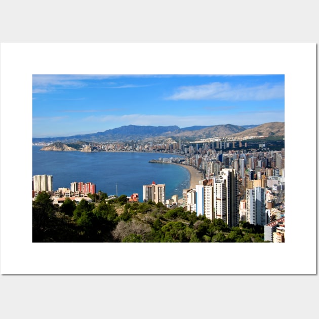 Benidorm Skyline Cityscape Costa Blanca Spain Wall Art by AndyEvansPhotos